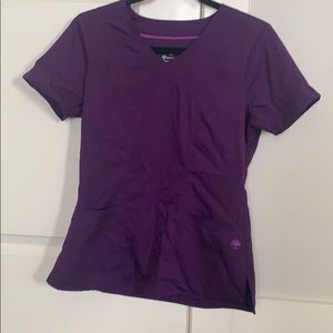 Purple scrub top